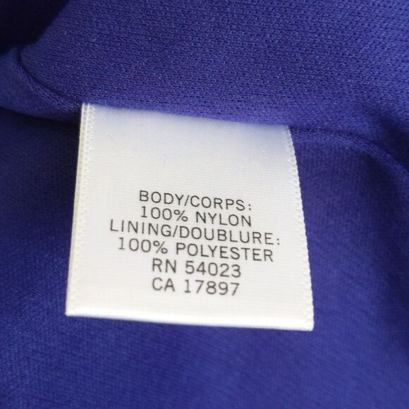 Banana Republic royal blue lace overlay short sleeve blouse, lined, XS - Picture 4 of 6